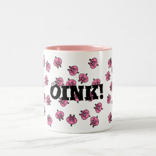 Oink! Zweifarbige Tasse