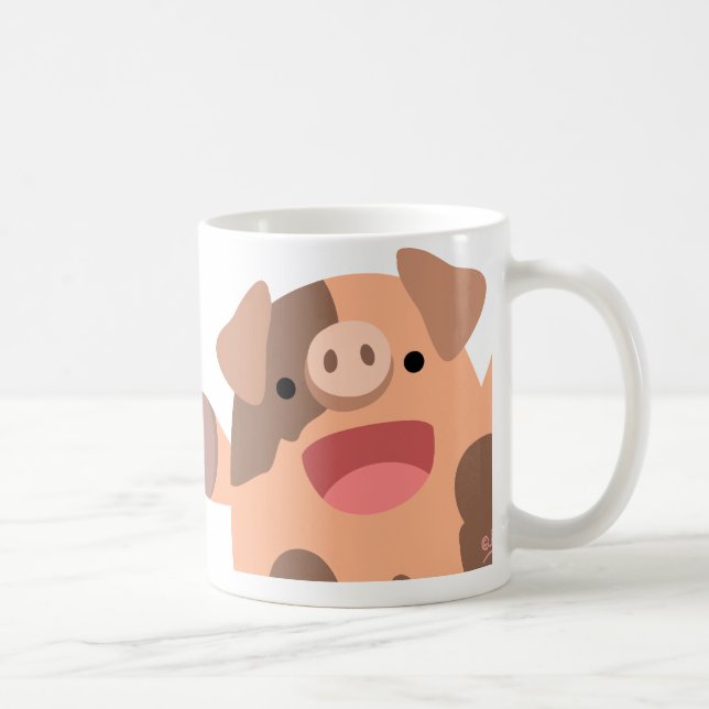 Oinky Tasse: ein Haufen Schweine Kaffeetasse (Rechts)