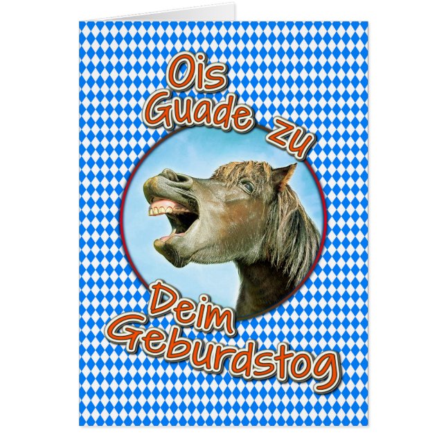 Ois Guade zu Deim Geburdstog (Vorne)