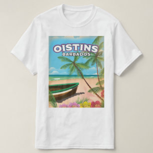Oistins Barbados Vintage-Strandposter T-Shirt