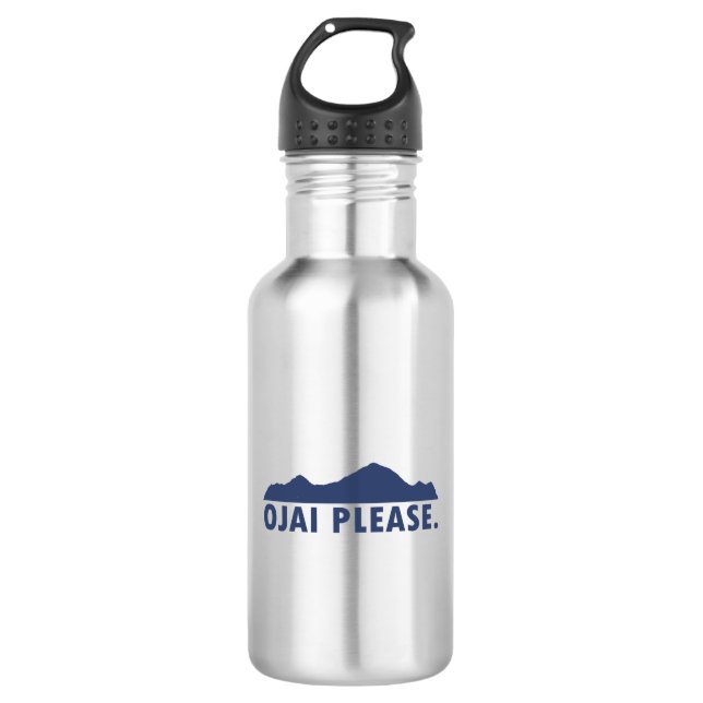Ojai California Bitte Edelstahlflasche (Vorderseite)