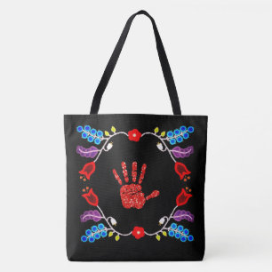 Ojibwe Floral Motif MMIW Black