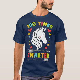 OK 100 Schultage niedliches Einhorngeschenk für Mä T-Shirt
