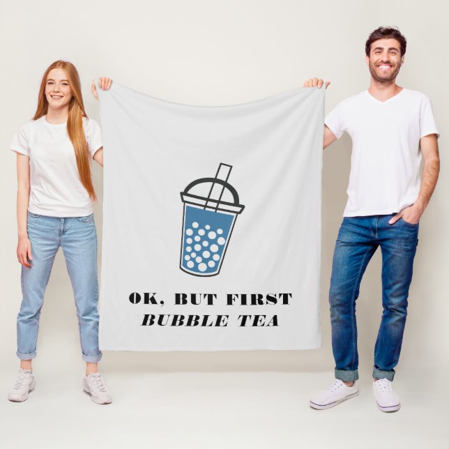 Ok, aber First Bubble Tee Custom Fleecedecke (Beispiel)