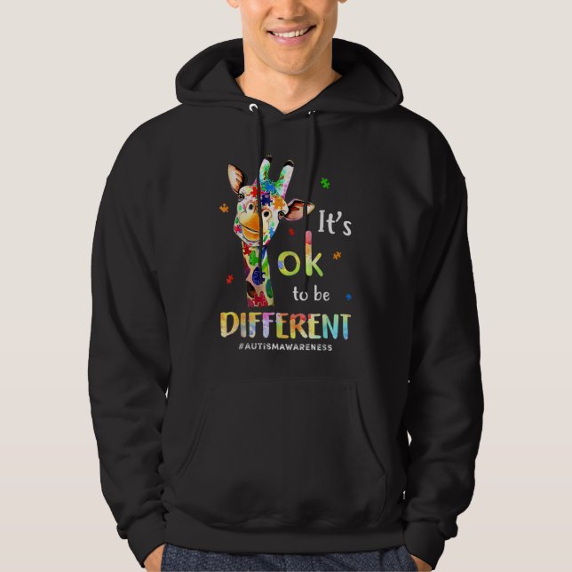 Ok Awareness Kid Akzeptanz anders als Frauen Hoodie (Vorderseite)