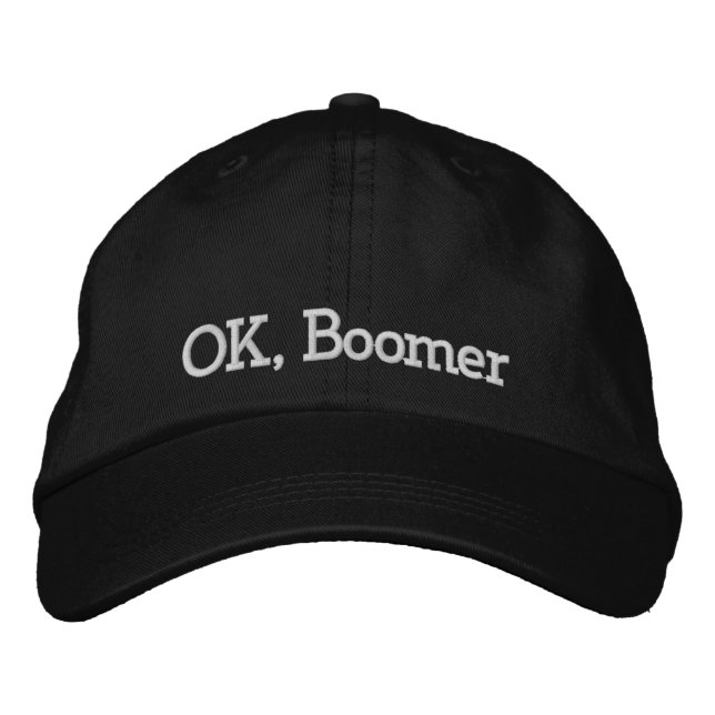 Ok, Boomer | Bestickte Baseballkappe (Vorderseite)