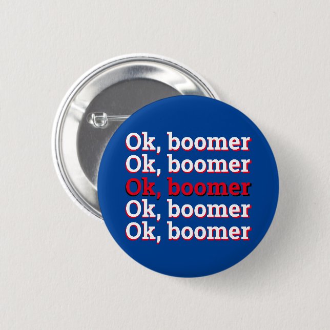 OK Boomer Button (Vorne & Hinten)