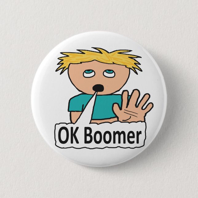 OK Boomer Button (Vorderseite)
