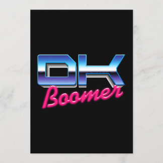 Ok Boomer Einladung