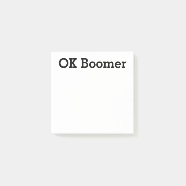 OK Boomer Post-it Klebezettel (Vorderseite)