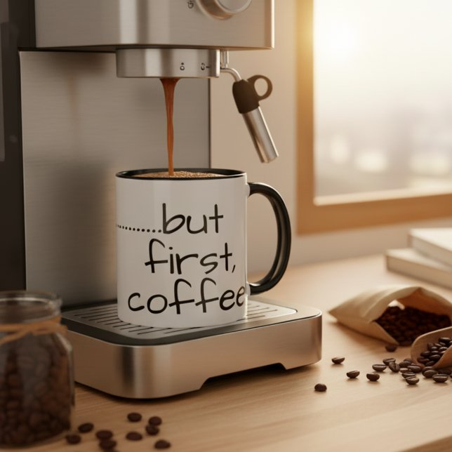 OK But First Coffee Mug | Funny Saying For Work Tasse (OK... but first coffee mug1 Great gift for a coffee lover.)