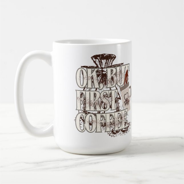 OK But First Coffee T-Shirt for Coffee Lovers  Kaffeetasse (Links)