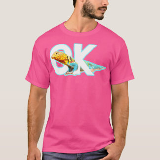 Ok Colorful Männchen Boomer Lizard Oklahoma W T-Shirt