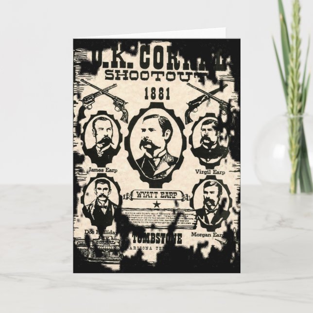 OK Corral Shootout Karte (Vorderseite)