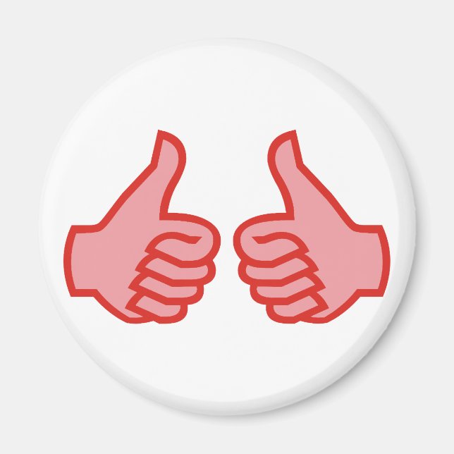 OK Daumen hoch thumbs up Magnet (Vorne)
