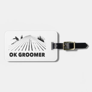 Ok Groomer Skiing Gepäckanhänger