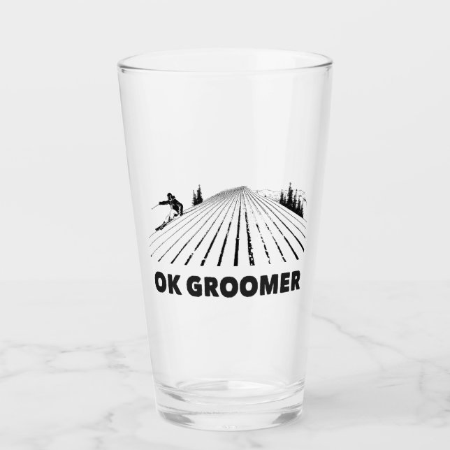 Ok Groomer Skiing Glas (Vorderseite)