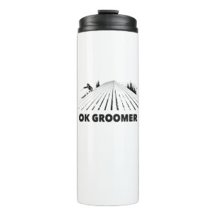 Ok Groomer Skiing Thermosbecher