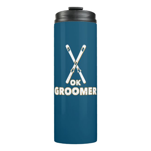 Ok Groomer Skis Thermosbecher (Vorderseite)