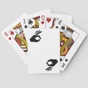 OK Hand Gesture Circle Game Funny Playing Cards Spielkarten