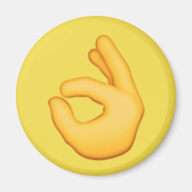 Ok Hand Sign Magnet (Vorne)