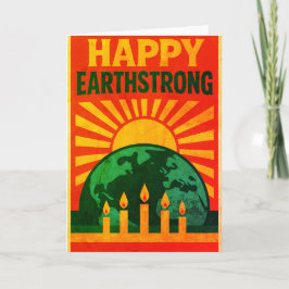 Ok! Happy Earthstrong Dankeskarte