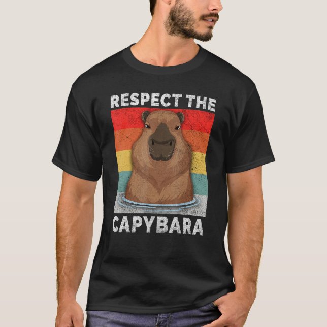 Ok I Pull up Capybara Rodent Niedlich Capibara Dan T-Shirt (Vorderseite)