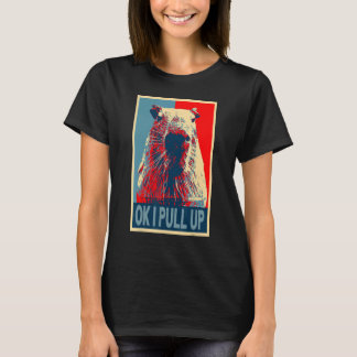 ok i ziehen Meme Niedlich Capybara Retro Vintag T-Shirt