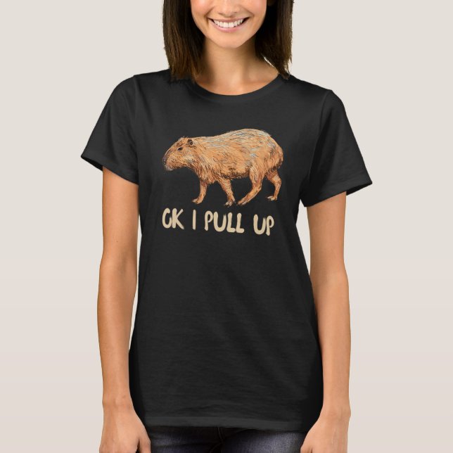 OK I zieht Capybara hoch T-Shirt (Vorderseite)
