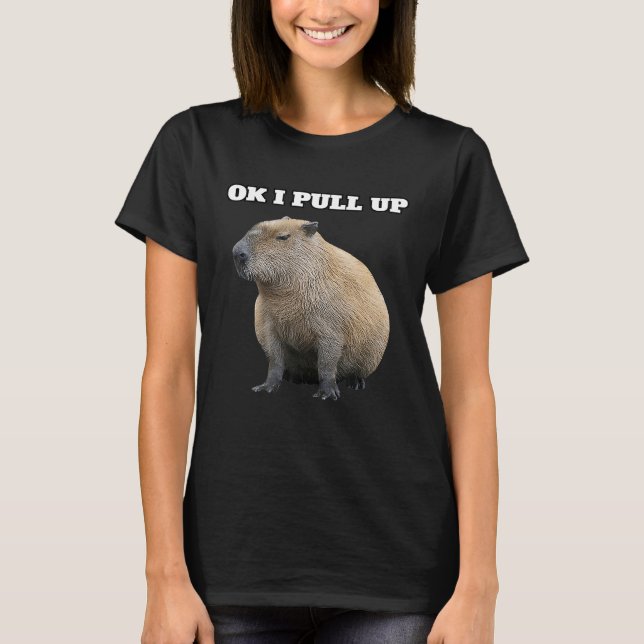 OK I zieht Capybara hoch T-Shirt (Vorderseite)
