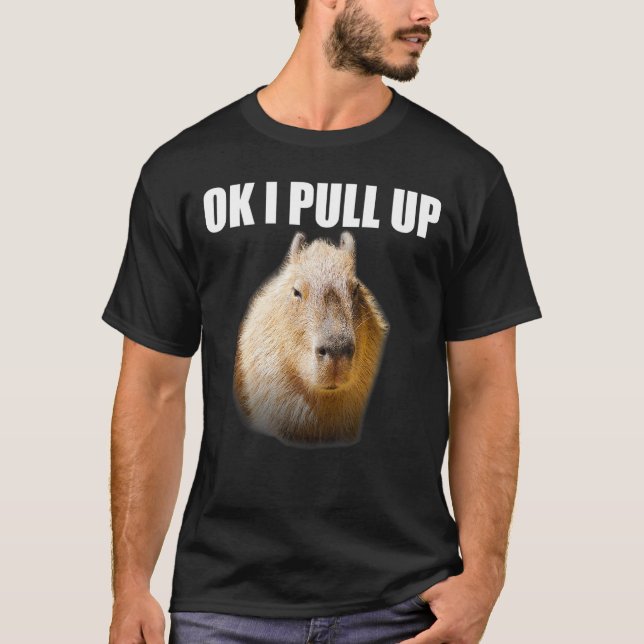 OK I zieht Capybara hoch T-Shirt (Vorderseite)