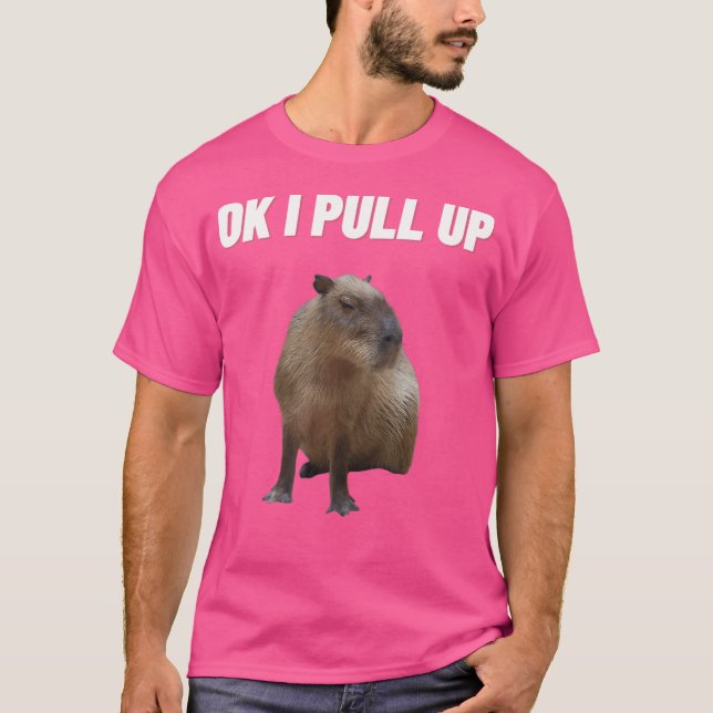 OK I zieht Capybara hoch T-Shirt (Vorderseite)