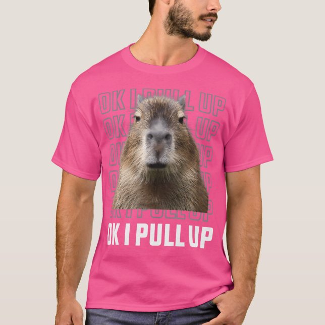 OK I zieht Capybara hoch T-Shirt (Vorderseite)
