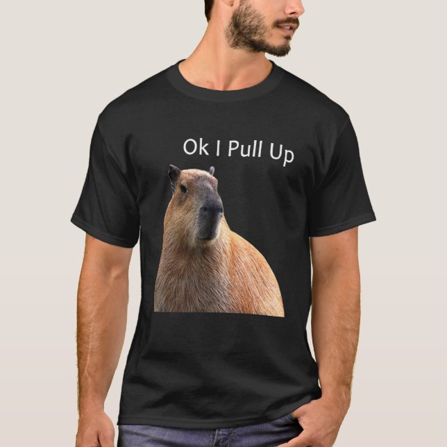 OK I zieht Capybara hoch T-Shirt (Vorderseite)