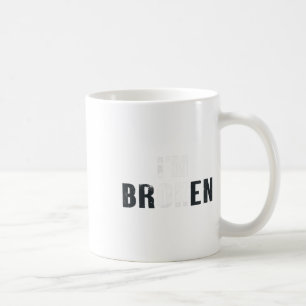 OK, ich bin gebrochene unsichtbare Männer Frauen G Kaffeetasse