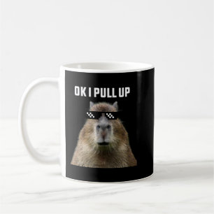 Ok, ich ziehe Capybara Pullover Hoodie hoch Kaffeetasse