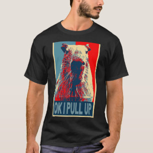 ok ich ziehe hoch Meme Süße Capybara retro vintage T-Shirt