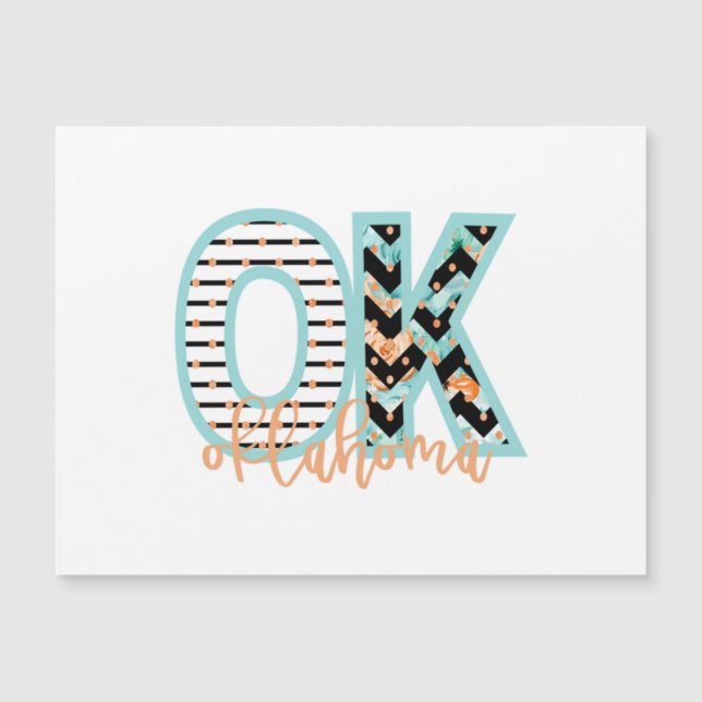 OK Oklahoma Classic Magnetkarte (Vorderseite)
