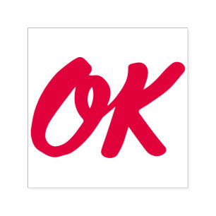 OK Retro-Gummi-Briefmarke Permastempel