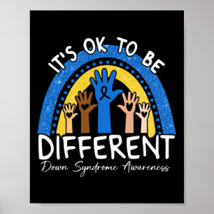 Ok to be Different Down Syndrome Awareness Poster