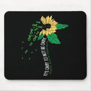 Ok, um nicht Ok Psychische Gesundheit Bewusstsein  Mousepad