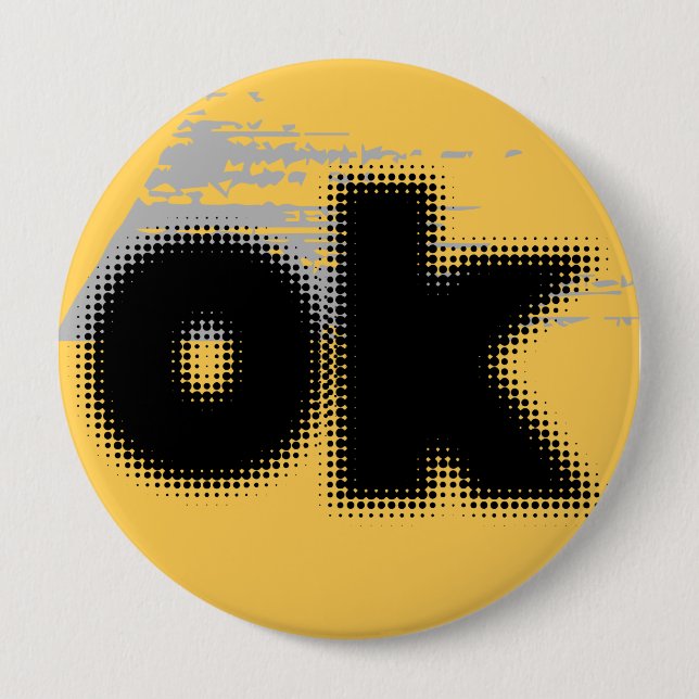 "OK Vibes - Simple & Bold" Button (Vorderseite)