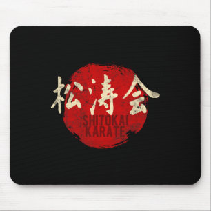 Okai Karate Sonne Kanji Japan Kampfsport Vintage Mousepad