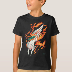 Okami Amaterasu Sonnengott Wolf Die Große Welle Vi T-Shirt