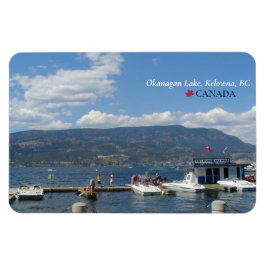©Okanagan Lake, Kelowna Marina, BC Kanada Magnet