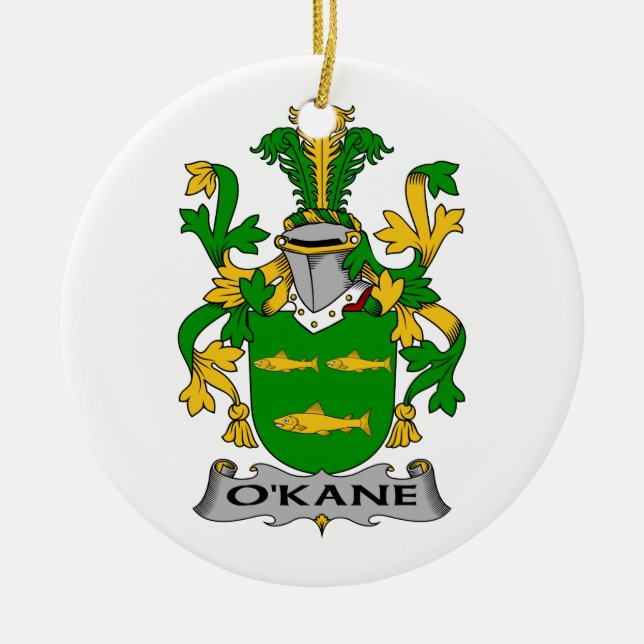 O'Kane Familienwappen Keramikornament (Vorne)