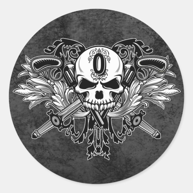 O'Kane-Logo-Aufkleber (rund) Runder Aufkleber (Vorderseite)