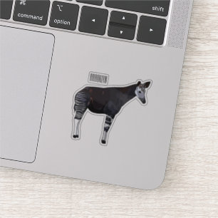 Okapi cartoon Illustration Aufkleber