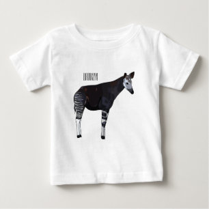 Okapi cartoon Illustration Baby T-shirt