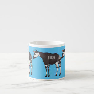 Okapi cartoon Illustration Espressotasse